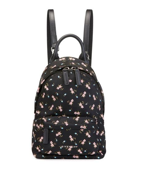 Givenchy Nano Smooth Leather Backpack, Pink Hibiscus